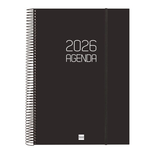 30458-AGENDA 2026 BASIC OPAQUE E40 210X297MM DIA PAGINA NEGRO FINOCAM 742926026