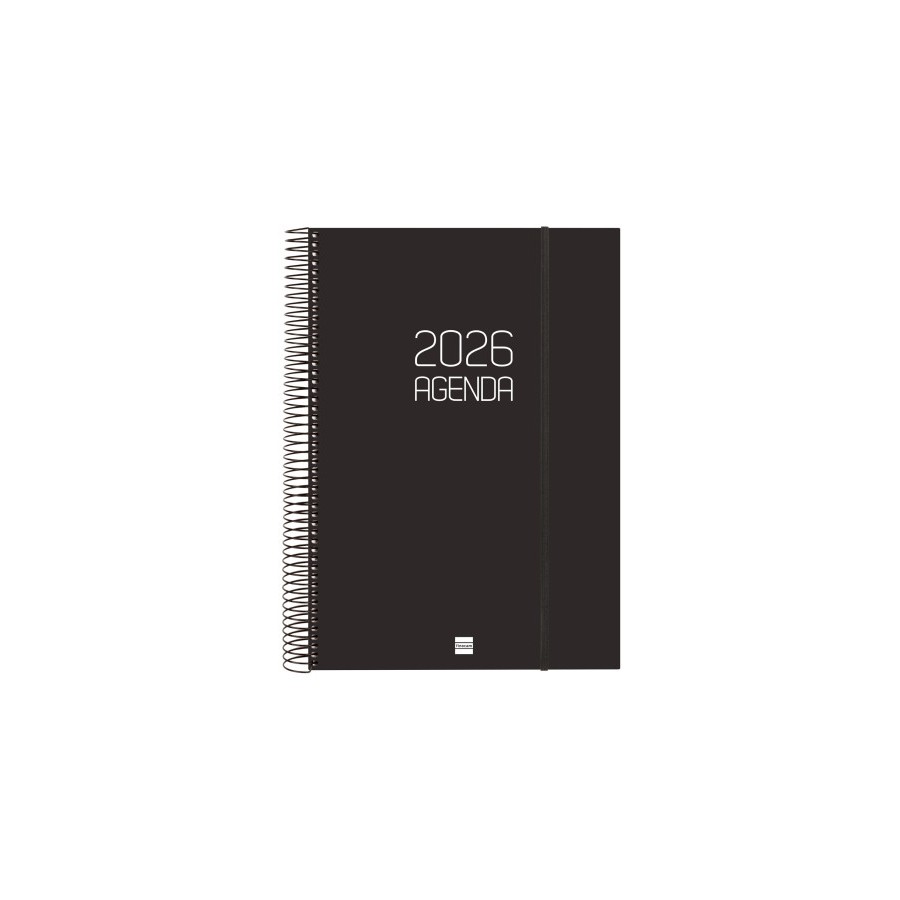 30458-AGENDA 2026 BASIC OPAQUE E40 210X297MM DIA PAGINA NEGRO FINOCAM 742926026
