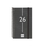 30464-AGENDA 2026 BASIC YEAR E3 79X127MM SEMANA VISTA HORIZONTAL NEGRO FINOCAM 741426026