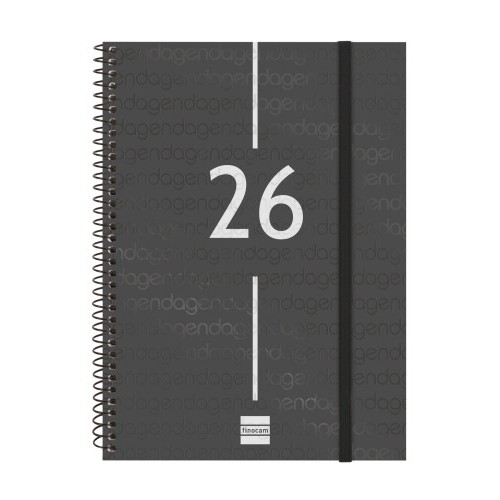 30470-AGENDA 2026 BASIC YEAR E10 155X212MM SEMANA VISTA HORIZONTAL NEGRO FINOCAM 741456026