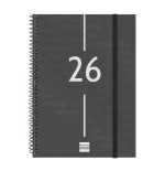 30470-AGENDA 2026 BASIC YEAR E10 155X212MM SEMANA VISTA HORIZONTAL NEGRO FINOCAM 741456026