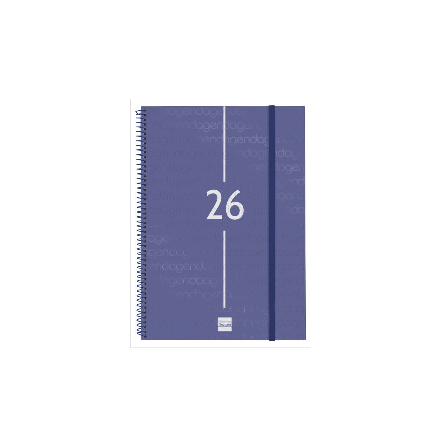 30472-AGENDA 2026 BASIC YEAR E40 210X297MM SEMANA VISTA HORIZONTAL AZUL FINOCAM 741461026