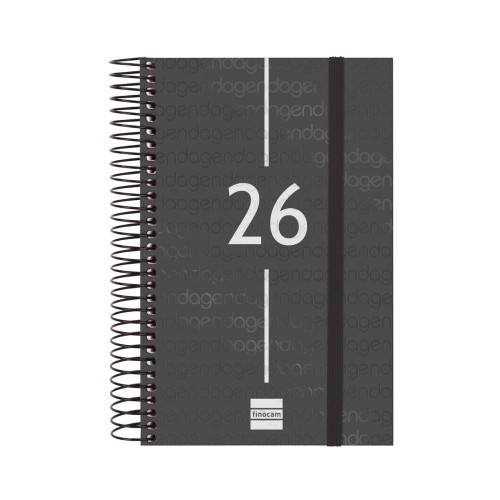 30480-AGENDA 2026 BASIC YEAR E5 117X181MM DIA PAGINA NEGRO FINOCAM 741096026