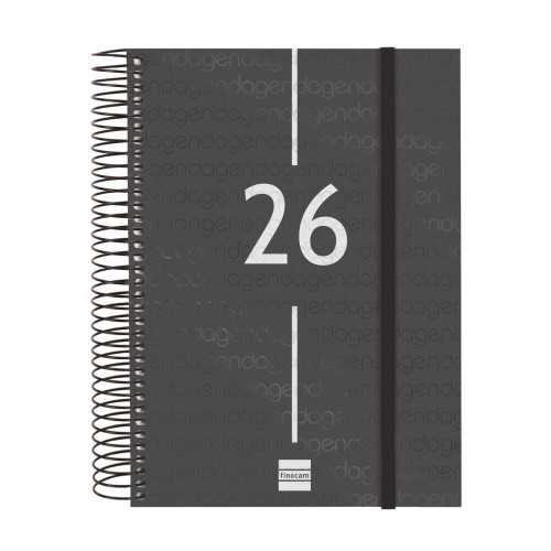 30486-AGENDA 2026 BASIC YEAR E10 155X212MM DIA PAGINA NEGRO FINOCAM 741106026