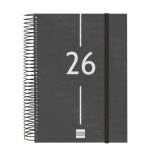 30486-AGENDA 2026 BASIC YEAR E10 155X212MM DIA PAGINA NEGRO FINOCAM 741106026