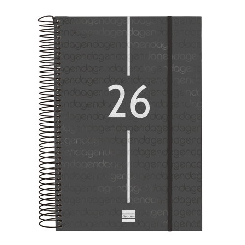 30488-AGENDA 2026 BASIC YEAR E11 165X242MM DIA PAGINA NEGRO FINOCAM 742076026