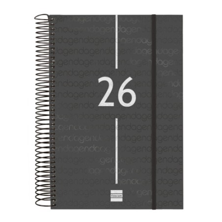 30488-AGENDA 2026 BASIC YEAR E11 165X242MM DIA PAGINA NEGRO FINOCAM 742076026