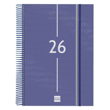 30490-AGENDA 2026 BASIC YEAR E40 210X297MM DIA PAGINA AZUL FINOCAM 741111026