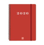 30496-AGENDA 2026 BASIC MY E10 155X212MM SEMANA VISTA HORIZONTAL ROJO FINOCAM 743503026