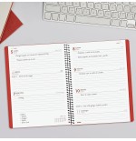 30497-AGENDA 2026 BASIC MY E10 155X212MM SEMANA VISTA HORIZONTAL ROJO FINOCAM 743503026