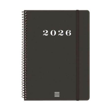 30498-AGENDA 2026 BASIC MY E10 155X212MM SEMANA VISTA HORIZONTAL NEGRO FINOCAM 743506026