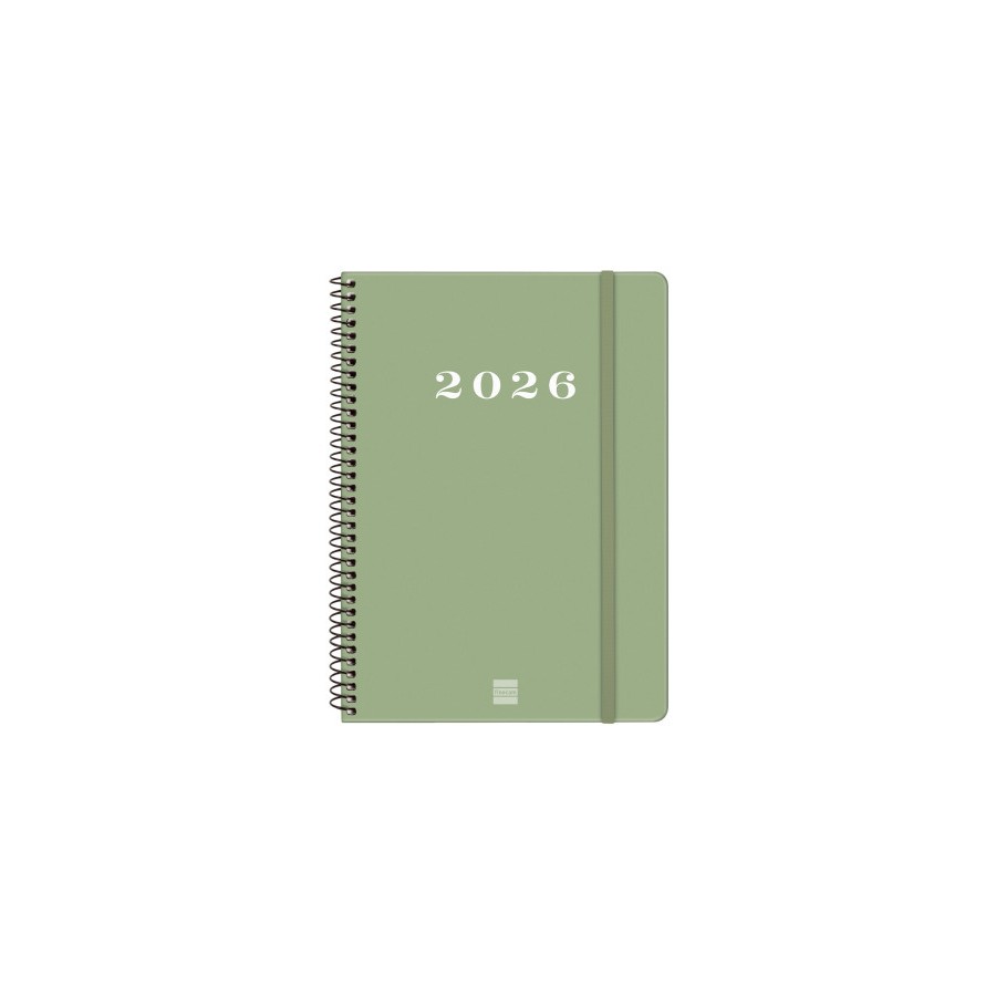 30500-AGENDA 2026 BASIC MY E10 155X212MM SEMANA VISTA HORIZONTAL VERDE FINOCAM 743502026