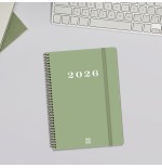 30502-AGENDA 2026 BASIC MY E10 155X212MM SEMANA VISTA HORIZONTAL VERDE FINOCAM 743502026