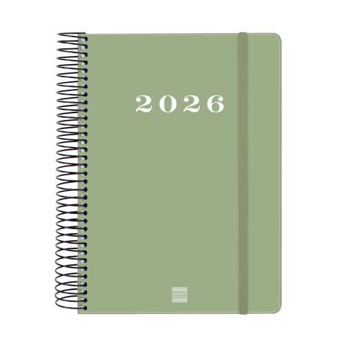 AGENDA 2026 BASIC MY E10 155X212MM DIA PAGINA VERDE FINOCAM 743522026