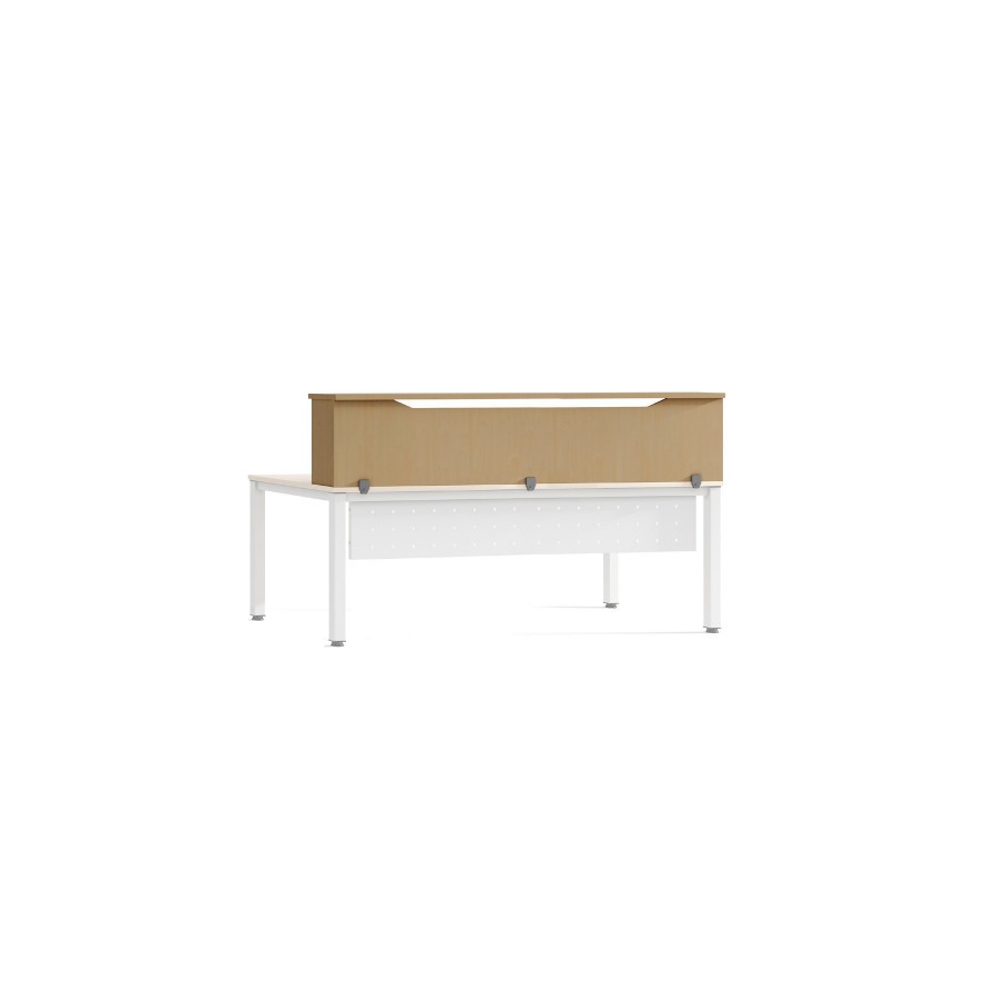 3055-MODULO RECEPCION ALTILLO 180CM ROBLE / ROBLE MEDIDAS 180X40X30CM. (MESA NO INCLUIDA EN EL PRECIO, SE COMPRA APARTE)