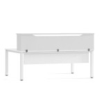 3057-MODULO RECEPCION ALTILLO 180CM BLANCO / BLANCO MEDIDAS 180X40X30CM. (MESA NO INCLUIDA EN EL PRECIO, SE COMPRA APART
