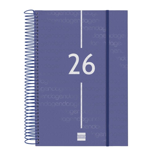 30590-AGENDA 2026 BASIC YEAR E11 165X242MM DIA PAGINA AZUL FINOCAM 742071026