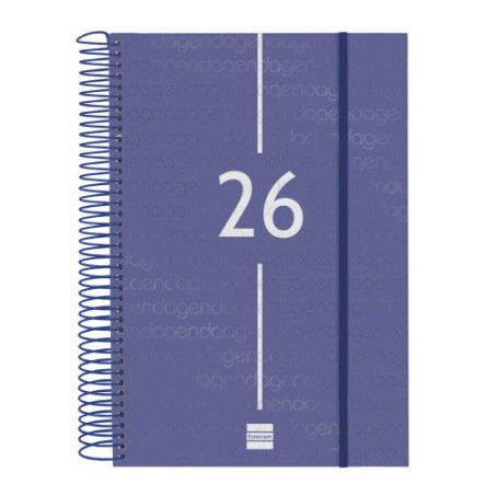 30590-AGENDA 2026 BASIC YEAR E11 165X242MM DIA PAGINA AZUL FINOCAM 742071026