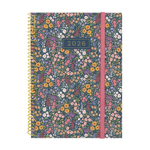30599-AGENDA 2026 TRENDY DESIGN E10 155X212MM SEMANA VISTA HORIZONTAL FLORA FINOCAM 742233026