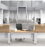 3060-MODULO RECEPCION ALTILLO 200CM HAYA / HAYA. MEDIDAS 200X40X30CM. (MESA NO INCLUIDA EN EL PRECIO, SE COMPRA APARTE)