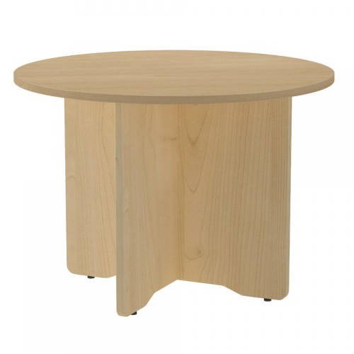 MESA DE REUNIONES REDONDA 100CM DE DIAMETRO. ALTURA 72CM. COLOR: PATA ROBLE / TABLERO ROBLE ROCADA 3005AR08V24