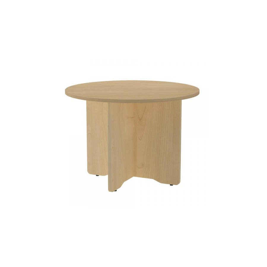 MESA DE REUNIONES REDONDA 100CM DE DIAMETRO. ALTURA 72CM. COLOR: PATA ROBLE / TABLERO ROBLE ROCADA 3005AR08V24