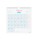 30695-CALENDARIO 2026 PARED TRENDY CHIC ESCRIBIR 300X300MM TURQUESA FINOCAM 787005826