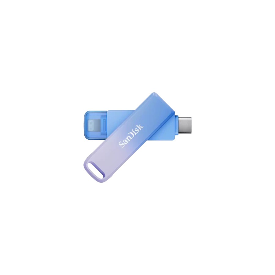 30703-SanDisk Creator Phone Drive unidad flash USB 256 GB USB Type-C / Lightning 3.2 Gen 1 (3.1 Gen 1) Azul, Lila