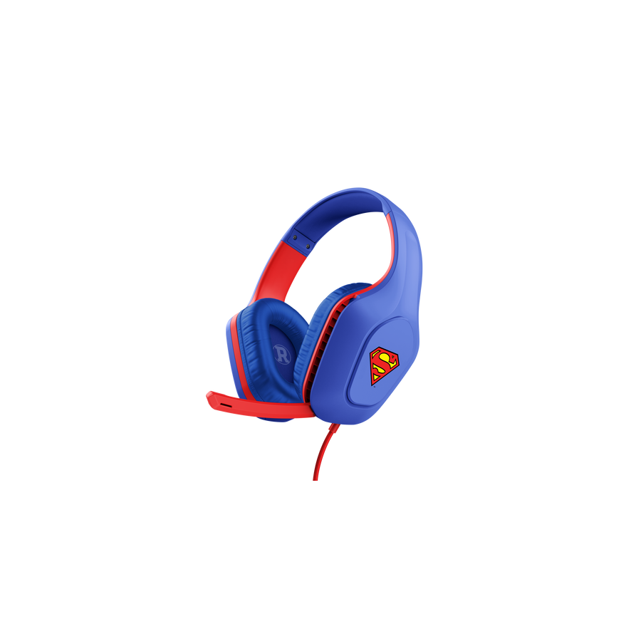 30721-Trust GXT 415SM Zirox Auriculares Alambrico Diadema Juego Azul, Rojo