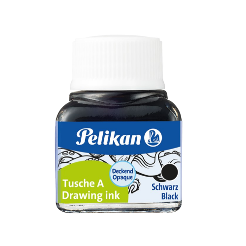 30743-FRASCO 10ML. TINTA CHINA 523 N17 NEGRO PELIKAN 400142515