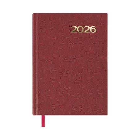 30755-AGENDA 2026 SINTEX DIA PAGINA 14 X 20 CM. COLOR BURDEOS DOHE 11402 - 26