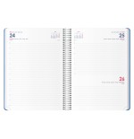 30780-AGENDA 2026 SYNCRO ESPIRAL DIA PAGINA 21 X 29 CM. AZUL DOHE 11625 - 26