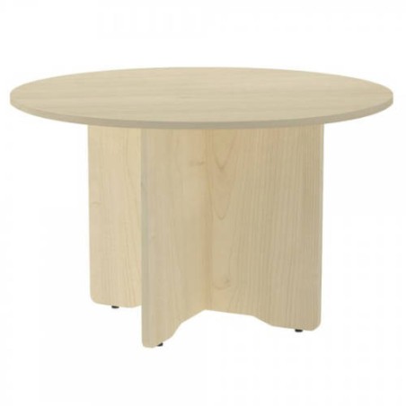 MESA DE REUNIONES REDONDA 120CM DE DIAMETRO. ALTURA 72CM. COLOR: PATA HAYA / TABLERO HAYA ROCADA 3006AA01V24