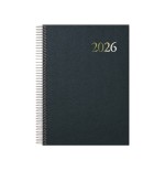 30794-AGENDA 2026 SEGOVIA ESPIRAL DIA PAGINA 14 X 20 CM. COLOR NEGRO DOHE 11128 - 26
