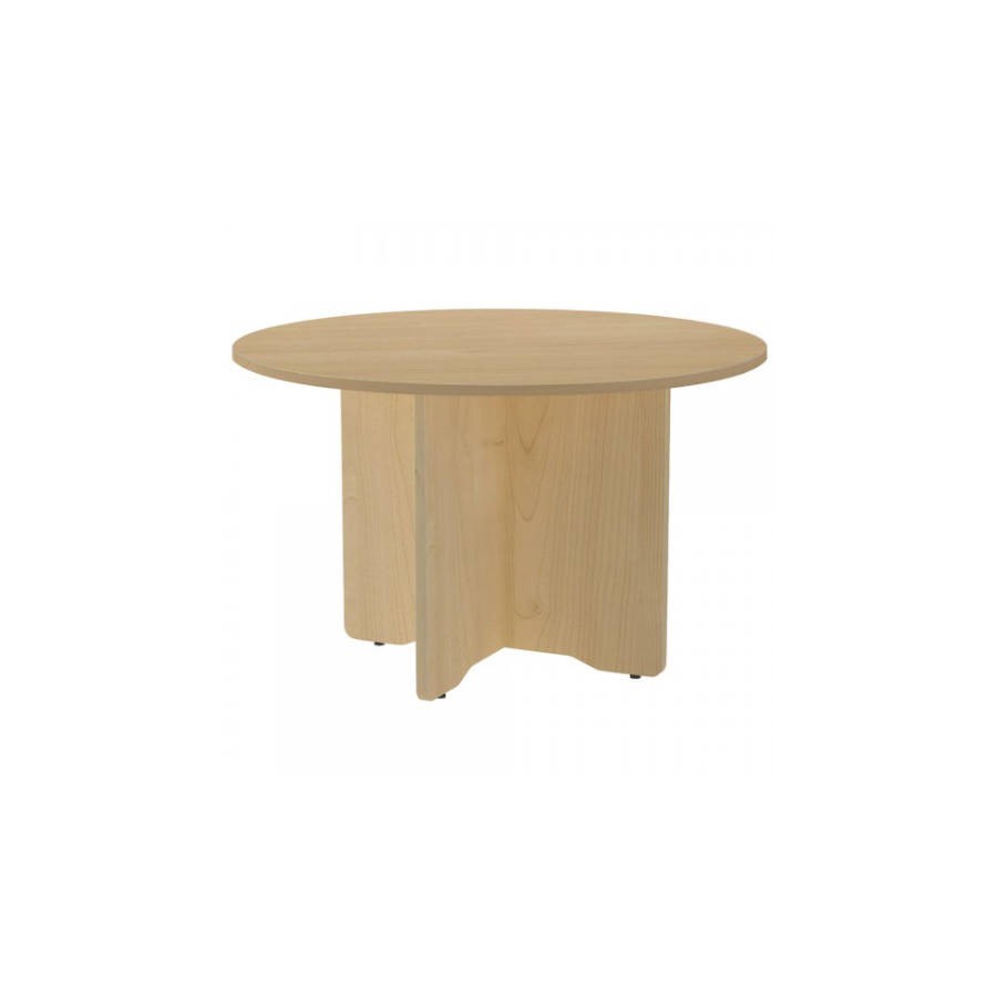 MESA DE REUNIONES REDONDA 120CM DE DIAMETRO. ALTURA 72CM. COLOR: PATA ROBLE / TABLERO ROBLE ROCADA 3006AR08V24