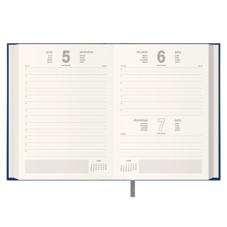 AGENDA 2026 LISBOA DIA PAGINA 14 X 20 CM. COLOR AZUL CATALAN DOHE 12691 - 26
