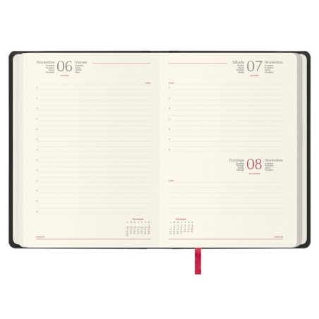 30835-AGENDA 2026 MANAOS DIA PAGINA 17 X 24 CM. COLOR NEGRO DOHE 12757 - 26