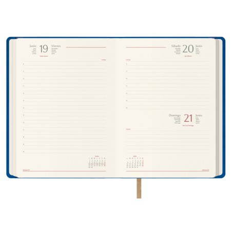 30843-AGENDA 2026 SAMBA DIA PAGINA 15 X 21 CM. COLOR AZUL DOHE 12878 - 26