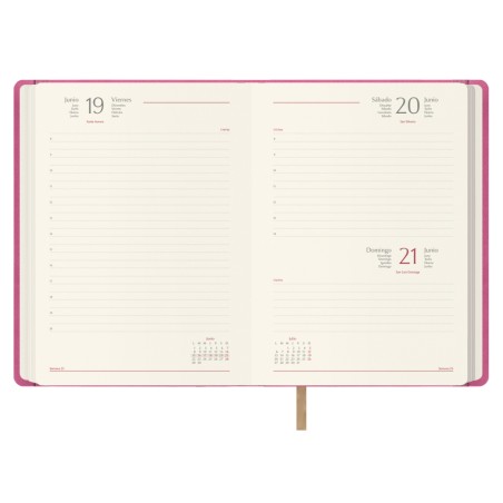 30855-AGENDA 2026 SAMBA DIA PAGINA 15 X 21 CM. COLOR FUCSIA OHE 12885 - 26