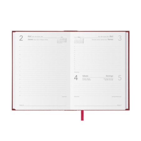 30912-AGENDA 2026 SINTEX DIA PAGINA 14 X 20 CM. COLOR BURDEOS DOHE 11402 - 26