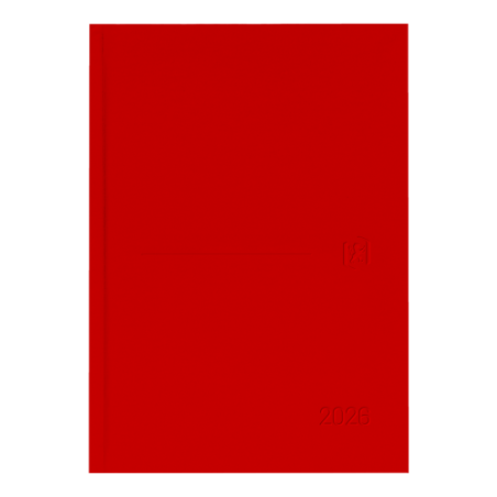 30942-AGENDA 2026 MINIMAL A5 15X21CM DIA PAGINA COLOR ROJO OXFORD 400201724