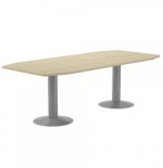 3095-MESA DE REUNIONES 220X100X72CM. COLOR: PATA METALICA GRIS / TABLERO HAYA ROCADA 3003AT01