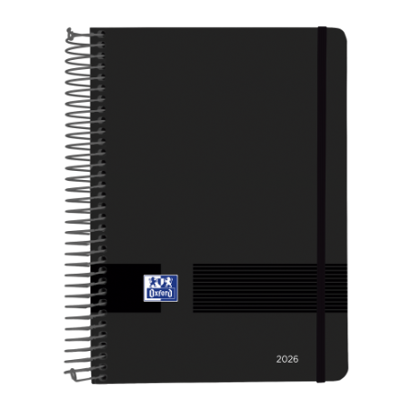30950-AGENDA 2026 LIVE A5 15X21CM DIA PAGINA COLOR NEGRO OXFORD 400201730