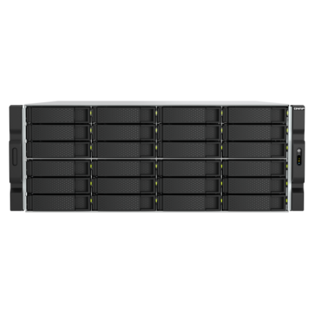 31042-QNAP TS-h2477AXU-RP Servidor de almacenamiento Bastidor (4U) AMD RyzenT 7 7745 32 GB DDR5 0 TB QNAP QTS Negro, Gri