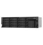 31044-QNAP TS-H1655XEU-RP Servidor de almacenamiento Bastidor (3U) Intel AtomR C5125 8 GB DDR4 0 TB QuTS hero Negro, Gri