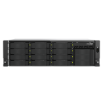 31045-QNAP TS-H1655XEU-RP Servidor de almacenamiento Bastidor (3U) Intel AtomR C5125 8 GB DDR4 0 TB QuTS hero Negro, Gri