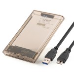 31059-Ewent EW7069 caja para disco duro externo Caja externa para unidad de estado solido (SSD) Transparente 2.5"