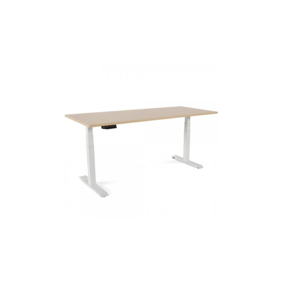 3107-MESA 180CM REGULABLE EN ALTURA ELECTRICAMENTE. TABLERO COLOR HAYA ROCADA 2003XCR01