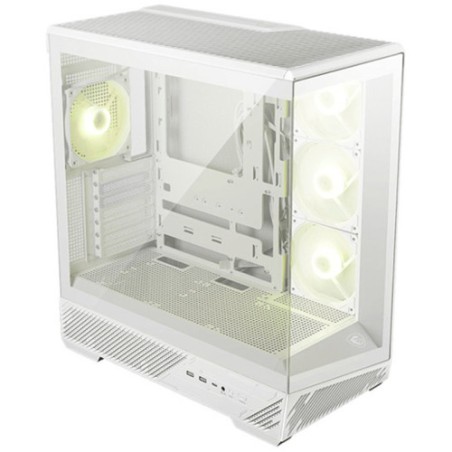CAJA MSI MAG PANO 130R PZ WHITE,3X2.5"+2X2.5"/3.5",3X120+1X120MM (ARGB),2XUSB3.2+1USB3.2 TYPE C+AUDIO+MICRO,MID TOWER,BLANCA