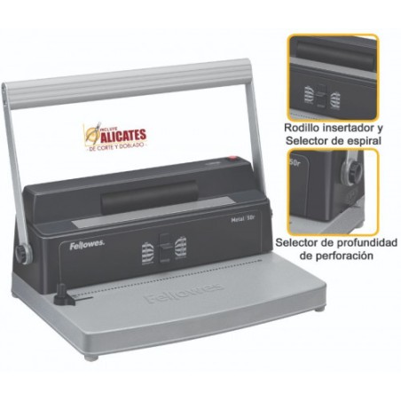 311-ENCUADERNADORA ESPIRAL METALICA 50R FELLOWES 5600501